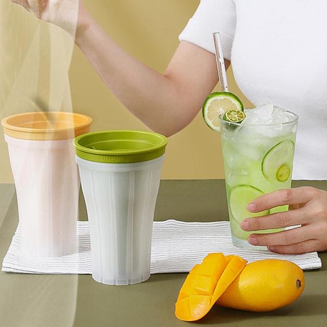 Slushy Maker Cup Spillway Hole Make Cold Drink Portable Quick Squeeze  Slushie Ice Maker Crushed Ice Cube Mold for Home - AliExpress